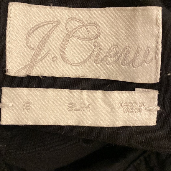 J. Crew Black cotton Slim fit Black Blouse. Size 6 . Style AW236 - Picture 4 of 7